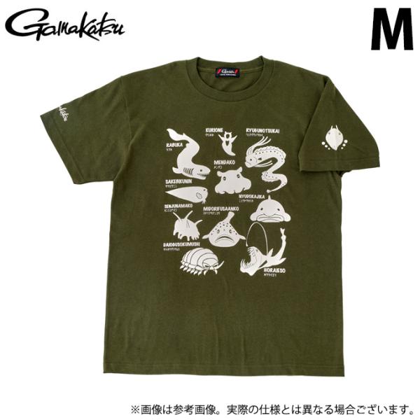 【取り寄せ商品】 がまかつ GM3678 (M／フォレスト) Tシャツ(深海生物) (フィッシングウ...