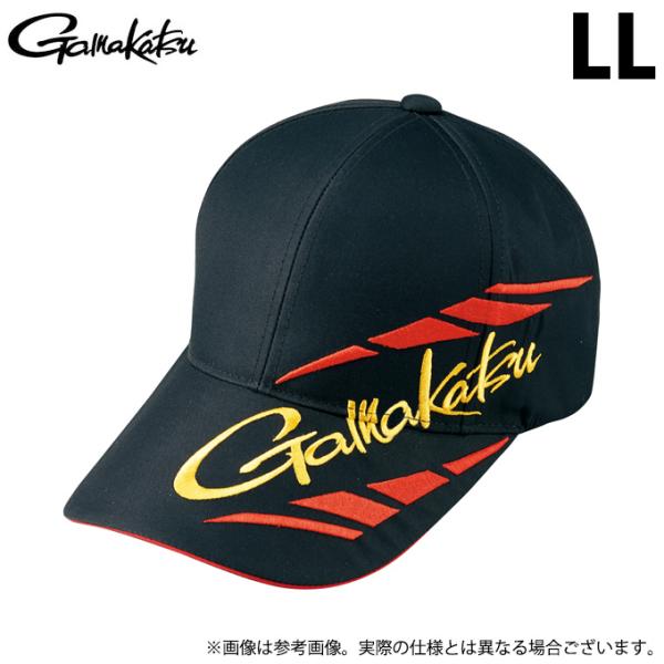 【取り寄せ商品】 がまかつ GM9795 (ブラック／LL) フィッシングキャップ (帽子・キャップ...