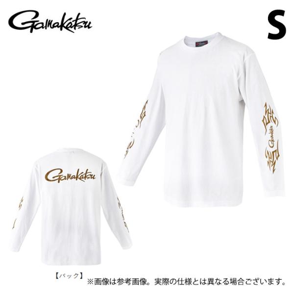 【取り寄せ商品】 がまかつ GM3720 (ホワイト／S) ロングスリーブ Tシャツ (フィッシング...