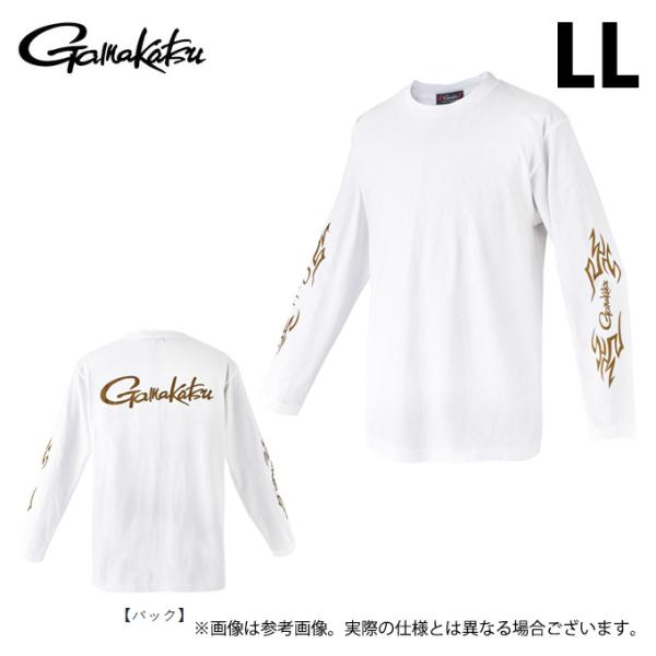 【取り寄せ商品】 がまかつ GM3720 (ホワイト／LL) ロングスリーブ Tシャツ (フィッシン...