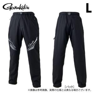 【取り寄せ商品】 がまかつ GM3740 L／ブラック(BLACK WORKS) ストレッチフィッシングパンツ (フィッシングウェア／2024年モデル) /Gamakatsu /(c)｜f-marunishi3