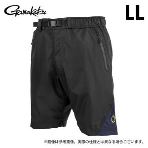 がまかつ GM3753 (LL／ブラック×ゴールド) HDレインショートパンツ (フィッシングウェア2024年春夏モデル) Gamakatsu/24SS (c)の商品画像