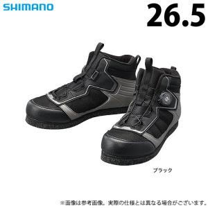 【取り寄せ商品】 シマノ FS-041Q (26.5／ブラック) カットラバーピンフェルトフィットシューズ LT (靴・シューズ) /(c)