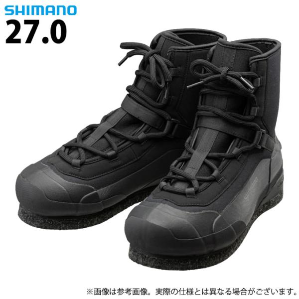 【目玉商品】シマノ FS-010V (27.0／ブラック) ロックショア ウェットブーツ カットラバ...