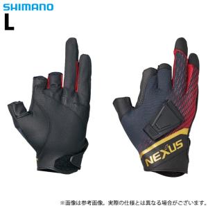 【取り寄せ商品】 シマノ GL-112V (レッド／L) ネクサス 防風 マグネット グローブ 3 (手袋／2022年秋冬モデル) /3本切り /22AW /メール便配送可 /(c)｜f-marunishi3