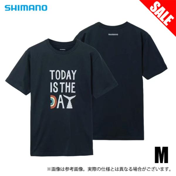 【目玉商品】シマノ SH-003V (M／ネイビー) オーガニックコットン グラフィック Tシャツ ...