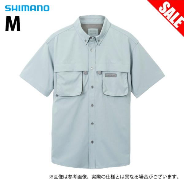 【目玉商品】 シマノ SH-020W (M／ブルー) プレステージシャツ ショートスリーブ (フィッ...