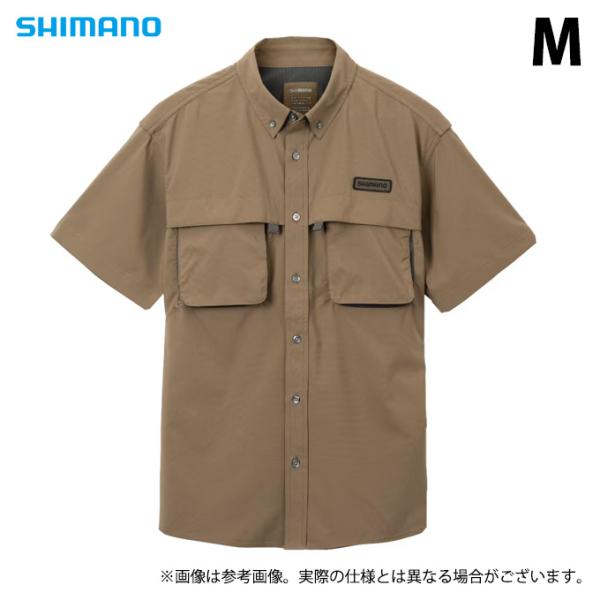 【目玉商品】 シマノ SH-020W (M／カーキ) プレステージシャツ ショートスリーブ (フィッ...