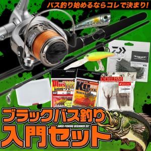 ブラックバス釣り入門セットEX [スピニングモデル][タイプ-1]【代引き