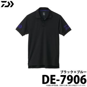 ダイワ DE-7906 (カラー：ブラック×ブルー) (半袖ポロシャツ) (2021年春夏/ポロシャツ) /メール便配送可 /(5)｜f-marunishi3