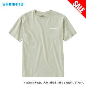 【目玉商品】 シマノ SH-004V (ベージュ) オーガニックコットン ロゴ Tシャツ (フィッシングウェア／2022年春夏モデル) /(5)｜f-marunishi3