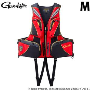 【取り寄せ商品】 がまかつ GM2192 (レッド×ブラック／M) ウィンドストッパー(R)フローティングベスト (2023年春夏追加カラー) /(c)｜f-marunishi