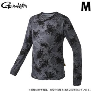 【取り寄せ商品】 がまかつ GM3704 (M／ブラックカモフラージュ) NO FLY ZONE(R) ロングスリーブクールTシャツ (フィッシングウェア／2023年春夏モデル) /(c)｜f-marunishi