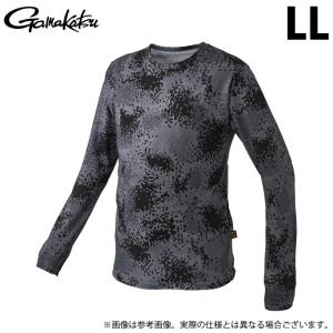 【取り寄せ商品】 がまかつ GM3704 (LL／ブラックカモフラージュ) NO FLY ZONE(R) ロングスリーブクールTシャツ (フィッシングウェア／2023年春夏モデル) /(c)｜f-marunishi