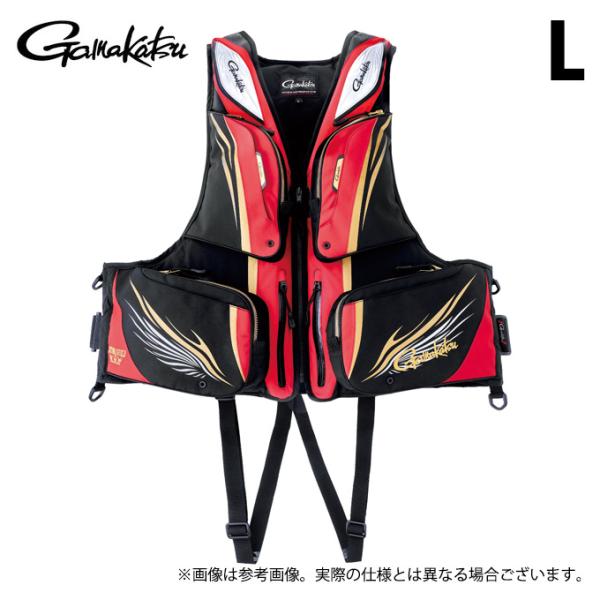 【取り寄せ商品】 がまかつ GM2197 (L／レッド) アルテマシールドプロ フローティングベスト...