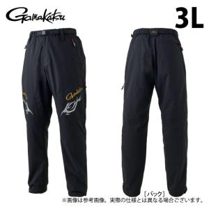 【取り寄せ商品】 がまかつ GM3740 3L／ブラック(Gamakatsu) ストレッチフィッシングパンツ (フィッシングウェア／2024年モデル) /Gamakatsu /(c)｜f-marunishi