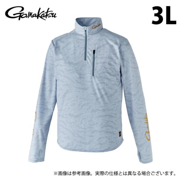 【取り寄せ商品】 がまかつ GM3728 (3L／ライトグレー) NO FLY ZONE(R) ジッ...