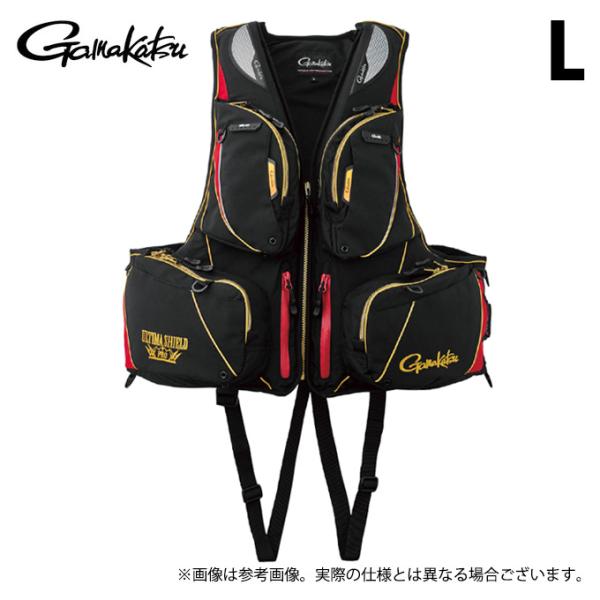 【取り寄せ商品】 がまかつ GM2183 (L／ブラック×レッド) アルテマシールドプロフローティン...