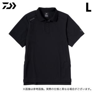 ダイワ DE-9424 (ブラック／L) オーシャンタフポロシャツ (フィッシングウェア／2024年春夏モデル) /24SS /(5)｜f-marunishi