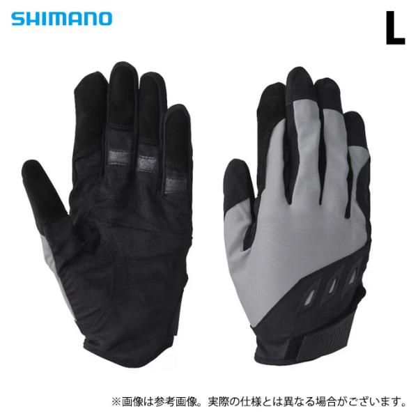 【取り寄せ商品】 シマノ GL-045X (L／グレー) ロックショア プロ グローブ (手袋・フィ...