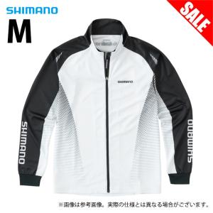 【目玉商品】 シマノ SH-006V (ホワイト／M) プリント フルジップ シャツ (フィッシングウェア／2022年春夏モデル) /(5)