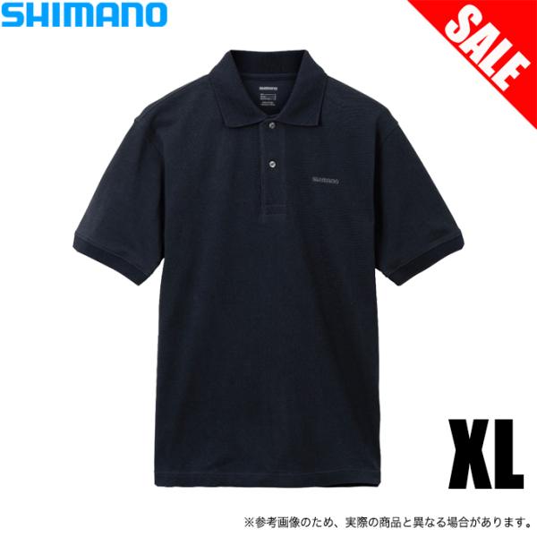 【目玉商品】シマノ プレステージ ポロシャツ SH-002W ネイビー XL (シャツ/フィッシング...