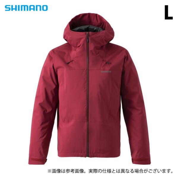 【取り寄せ商品】 シマノ RB-034W (レッド／L) インサレーション レインジャケット (フィ...