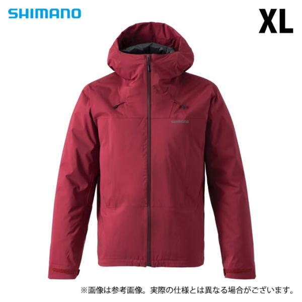 【取り寄せ商品】 シマノ RB-034W (レッド／XL) インサレーション レインジャケット (フ...