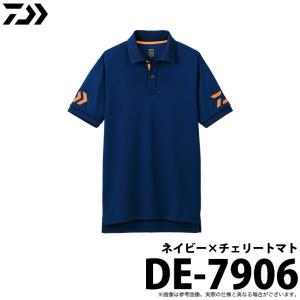 ダイワ DE-7906 (カラー：ネイビー×チェリートマト) (半袖ポロシャツ) (5)