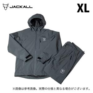 ジャッカル RFジャケットセットアップ (グレー／XL) (レインウェア／2024年モデル) /RFレインセットアップ /(5)｜f-marunishiweb2nd