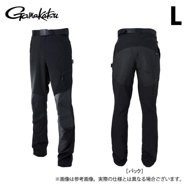 【取り寄せ商品】 がまかつ LE4009 (L／#1 ブラック) アクティブストレッチドライパンツ ...