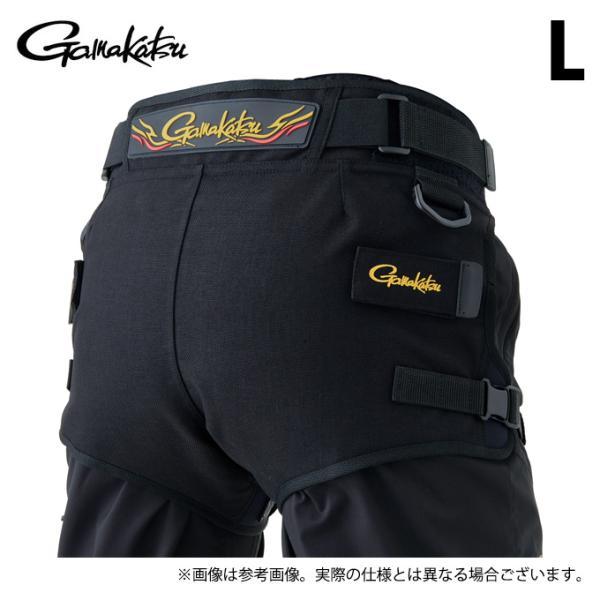 【取り寄せ商品】 がまかつ GM3727 (ブラック／L) CORDURA(R) ヒップガード(ロー...
