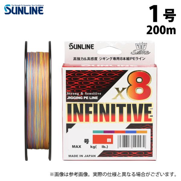 【取り寄せ商品】 サンライン ソルティメイト インフィニティブ×8 (1号／200m巻単品) 10m...