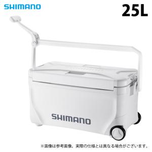 【目玉商品】シマノ スペーザ ベイシス 25L キャスター (NS-D25Y) ピュアホワイト (クーラーボックス) /25リットル /(7)｜f-marunishiweb2nd