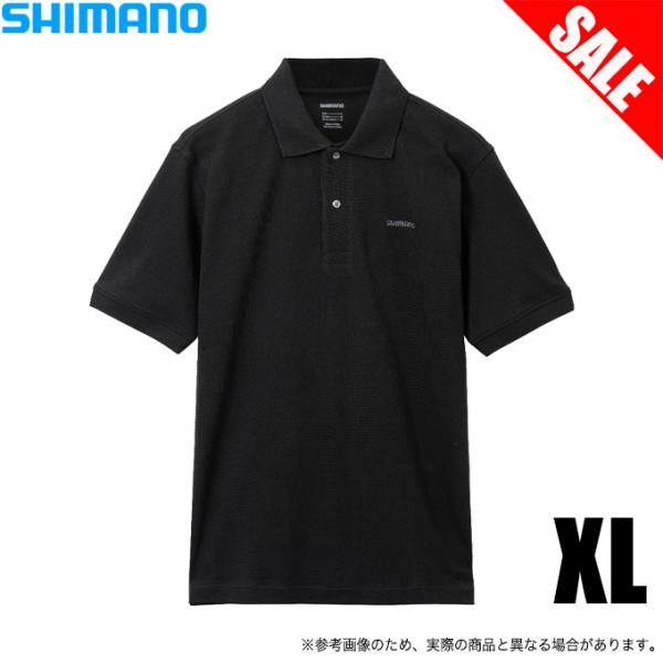 【目玉商品】シマノ プレステージ ポロシャツ SH-002W ブラック XL (シャツ/フィッシング...