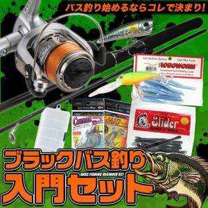 ブラックバス釣り入門セットEX [スピニングモデル][タイプ-1]【代引き
