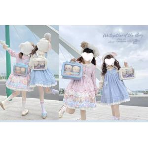 【大特価】痛バッグカワイイバックパック女性用クリアポケット大容量の女の子透明リュックサック 透明 多機能 通勤 通学 旅行