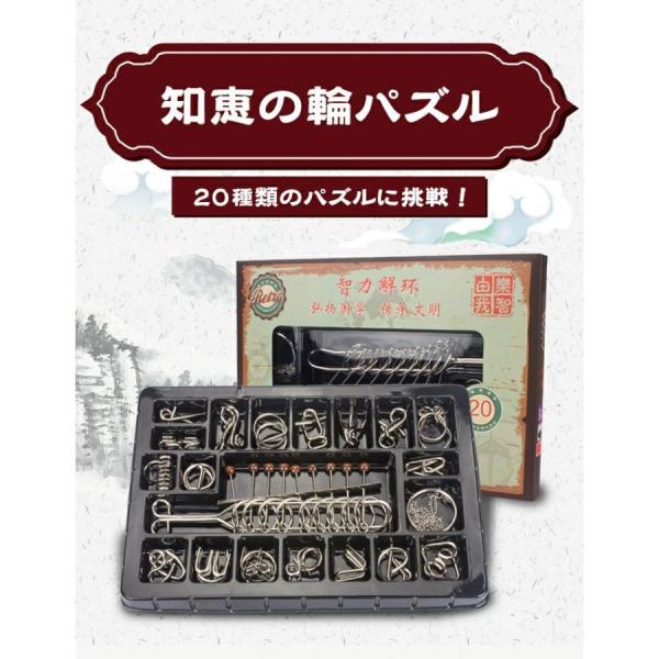 【値下げ】暇つぶし 高齢者のボケ防止に メタル製 大人も子供も幅広く楽しめる 知育玩具 知恵の輪 パ...