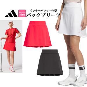 ★新品adidas ★サイズL　ゴルフウェア　上下セット　裏起毛　中綿スカート アディダス ゴルフ スカート レディース 保温 はっ水 起毛