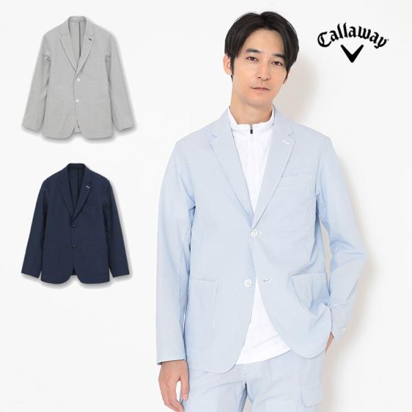 キャロウェイ ゴルフウェア C26115102 8WAY ストレッチ シアサッカー ジャケット （メ...