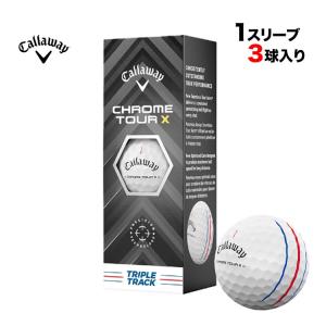 キャロウェイ ゴルフボール 24 CHROME TOUR X トリプル・トラック ボール 1スリーブ（3球）｜f-netgolf