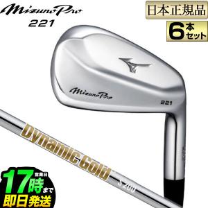 ミズノ ゴルフ Mizuno Pro ミズノプロ 221 アイアンセット 6本組(#5〜PW) DynamicGold ダイナミックゴールド HT スチールシャフト｜f-netgolf