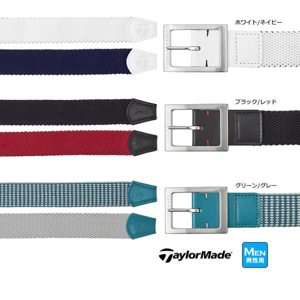 テーラーメイド ゴルフ TD399 M リバーシブル メッシュ ベルト （メンズ）