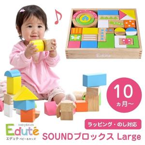 積み木 出産祝い 木のおもちゃ 10ヶ月から遊べる 音が鳴る積み木シリーズ SOUNDブロックス Large LA-008 お誕生日 プレゼント おすすめ｜f-news