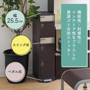 ゴミ箱 分別 スリム おしゃれ 隙間を活用でき...の詳細画像1