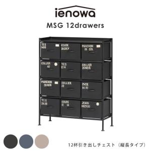 縦型12杯引出チェスト MSG ienowa イエノワ 収納家具 収納 チェスト ヴィンテージ ブルックリンスタイル 男前インテリア インテリア雑貨 スチール アイアン｜f-news