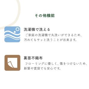 ラグマット 洗える 抗菌 抗ウイルス 小さなお...の詳細画像4