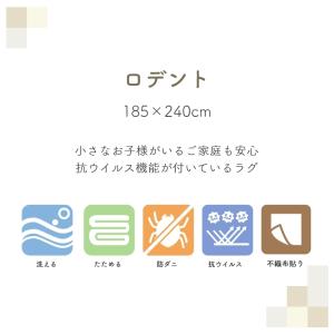 ラグマット 洗える 抗菌 抗ウイルス 小さなお...の詳細画像1