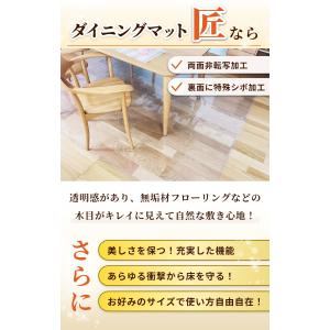 ダイニングマット フロアマット 透明 サイズオ...の詳細画像2