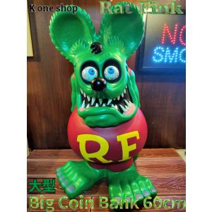 巨大【ラットフィンク　60cm ビッグコインバンク】貯金箱 FUNKO Rat Fink ビッグスタ...